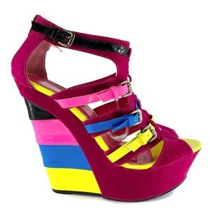 Wedge Sandals Platform Women's Buckle Strap Shoes